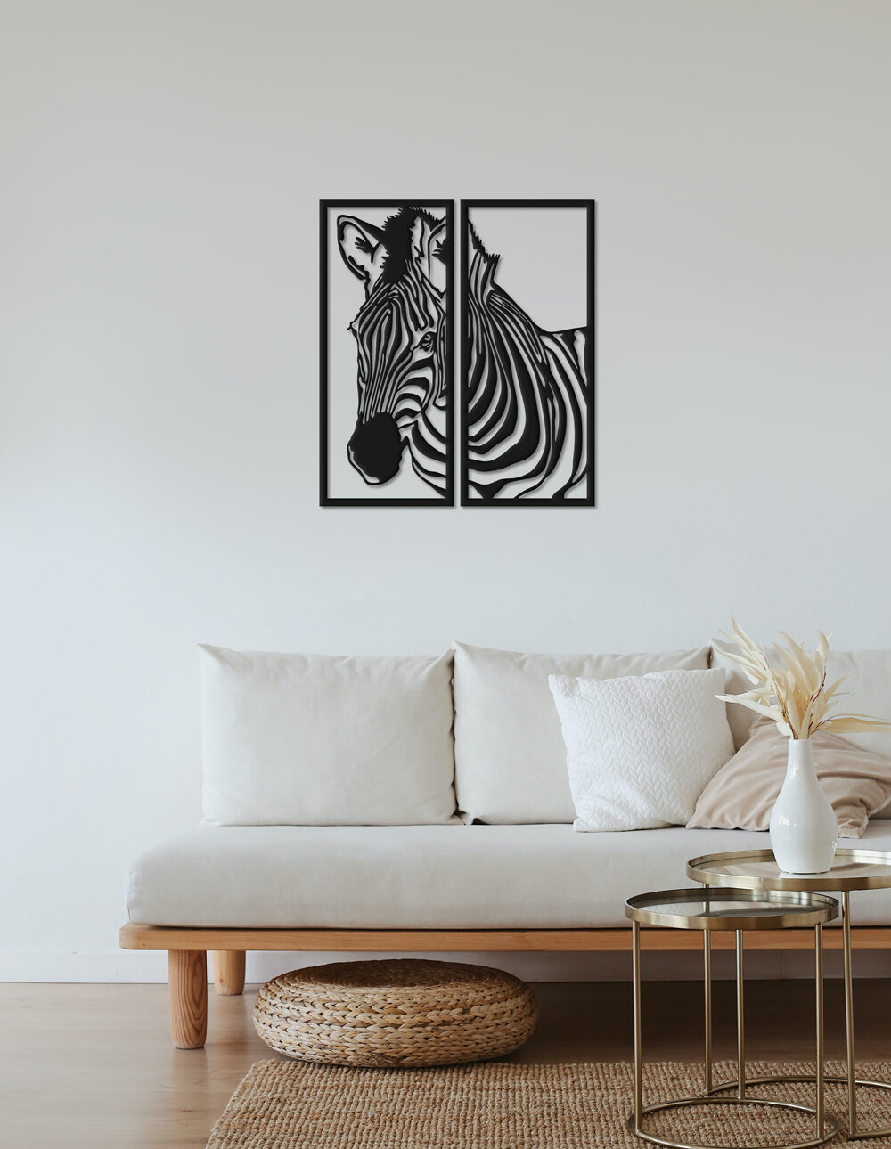 Reageer pin Landelijk Muurdecoratie Zebra 2-luik | Woet Wall Panels